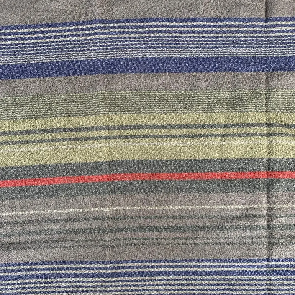 NO BRAND Brown Blue & Red Stripe Scarves